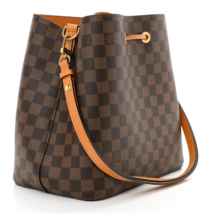 Louis Vuitton Damier Ebene Neonoe MM Safran 3 of 11