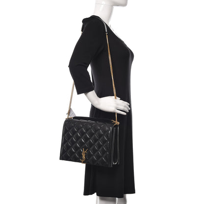 Saint Laurent Lambskin Quilted Small Becky Chain Bag Black 2 of 11