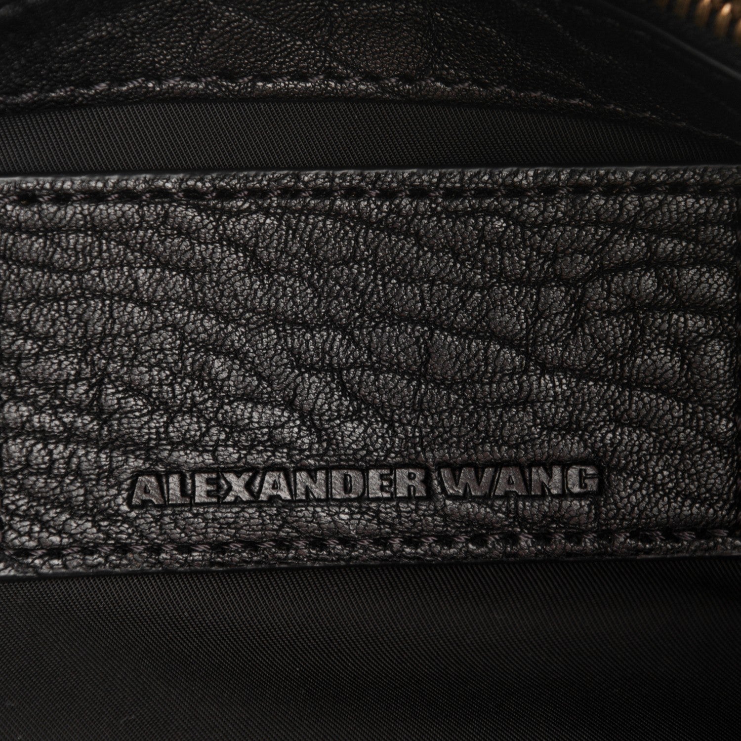 Alexander Wang Pebbled Lambskin Rocco Black Antique Brass Hardware 6 of 6