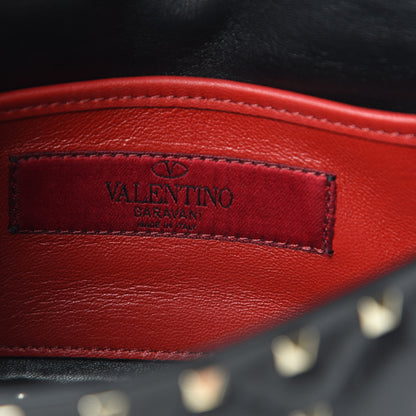 Valentino Garavani Lambskin Small Rockstud Spike Shoulder Bag Black 6 of 10