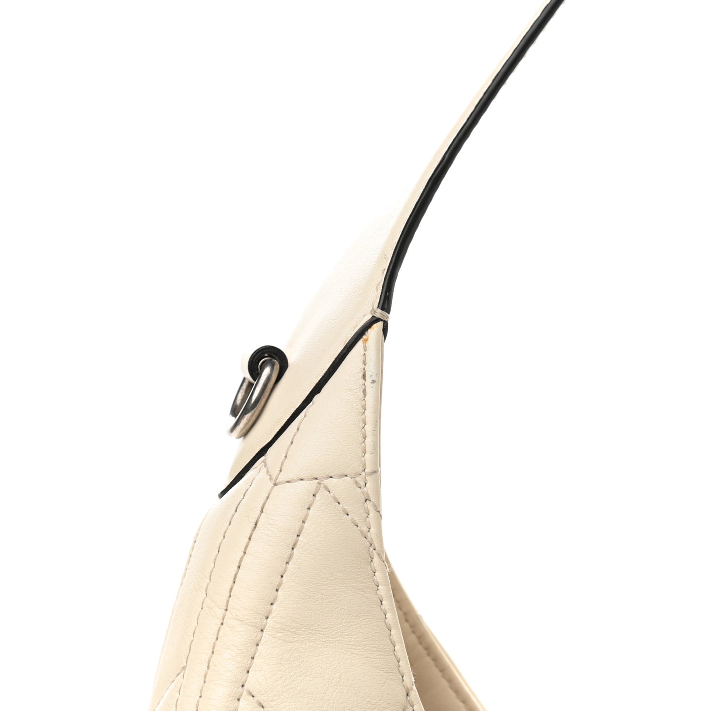 Calfskin Web Quilted Medium Dionysus Hobo White