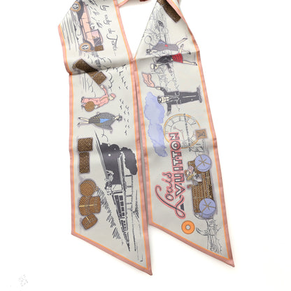Louis Vuitton Silk LV Comics Bandeau Rose Poudre 2 of 3