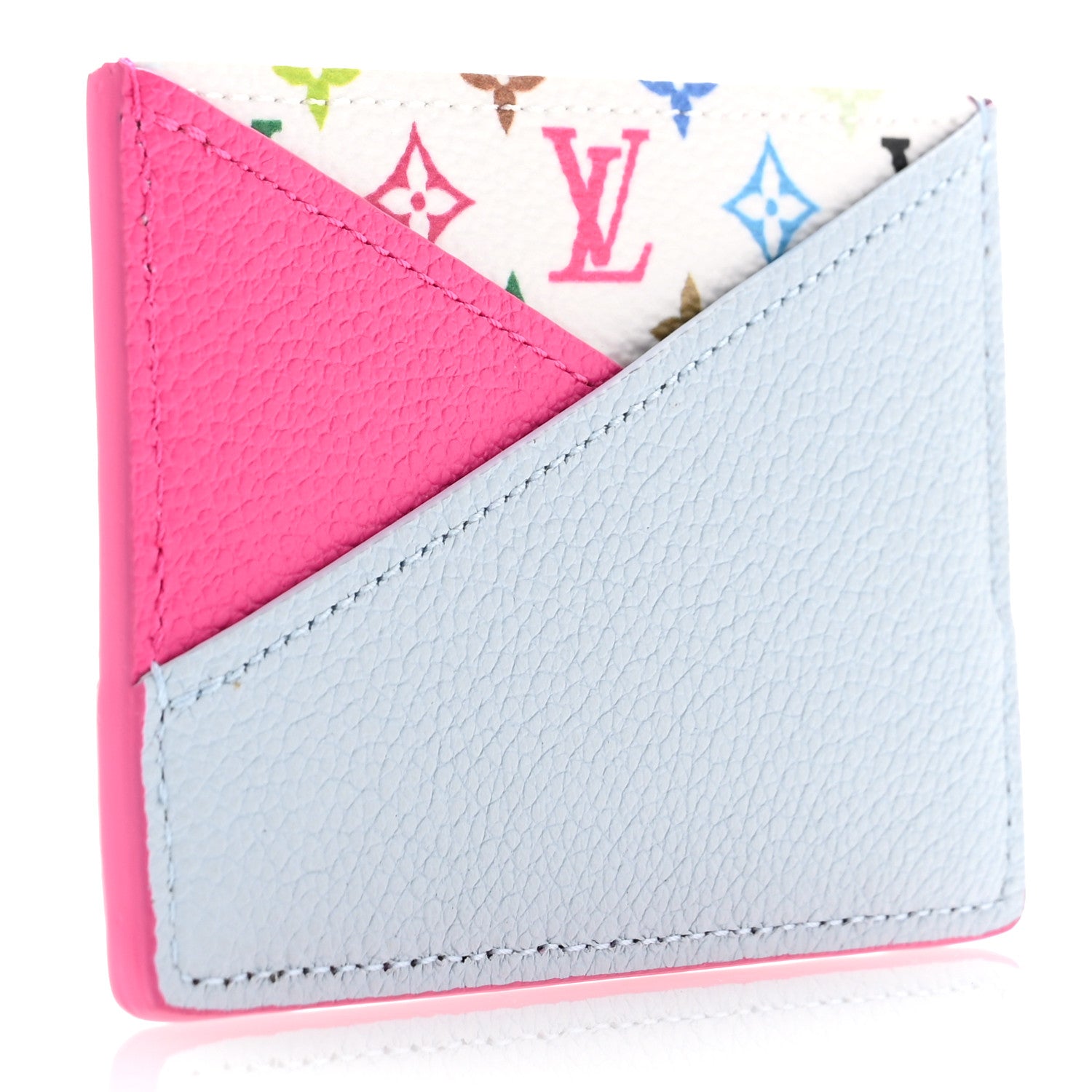 Louis Vuitton LV X TM Monogram Multicolor Criss-Cross Card Holder Kawaii Pink 3 of 7