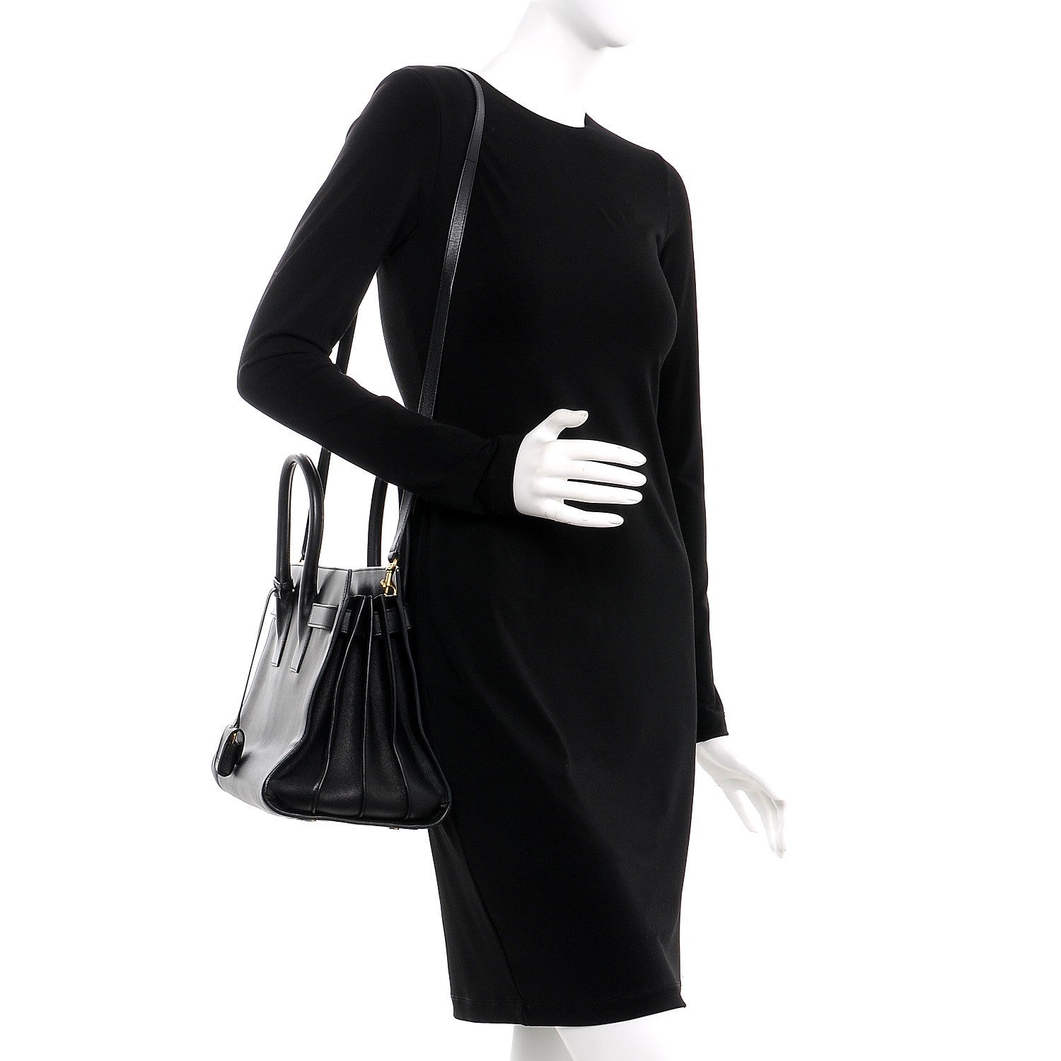 Saint Laurent Calfskin Small Sac De Jour Black 2 of 11