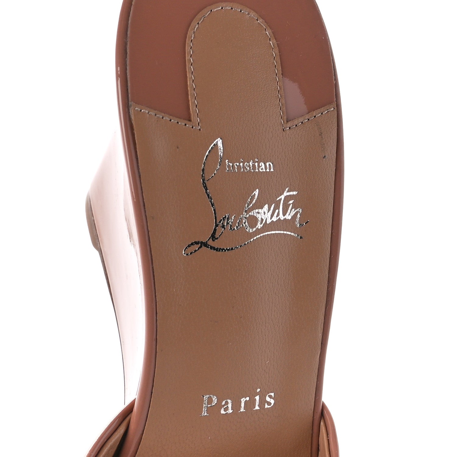 Christian Louboutin Patent Me Dolly Zeppa 85 Sandals 40 Nude 7 of 9