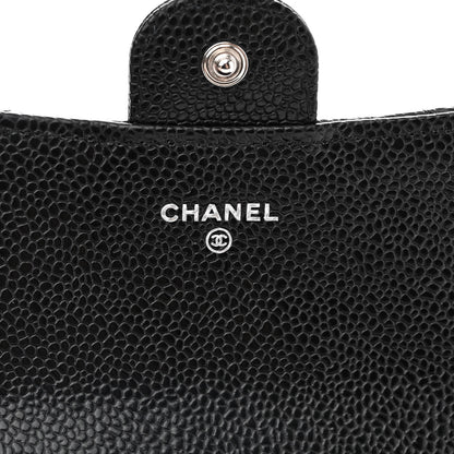 Chanel Caviar Quilted Large Gusset Flap Wallet Black 6 of 8