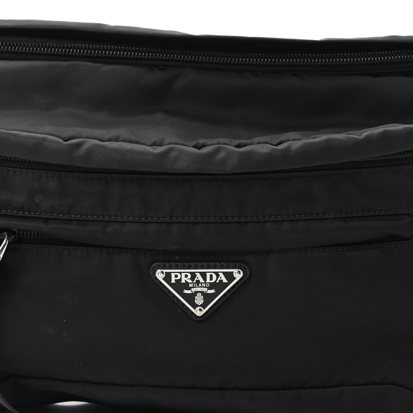 Tessuto Nylon Studded Belt Bag Black