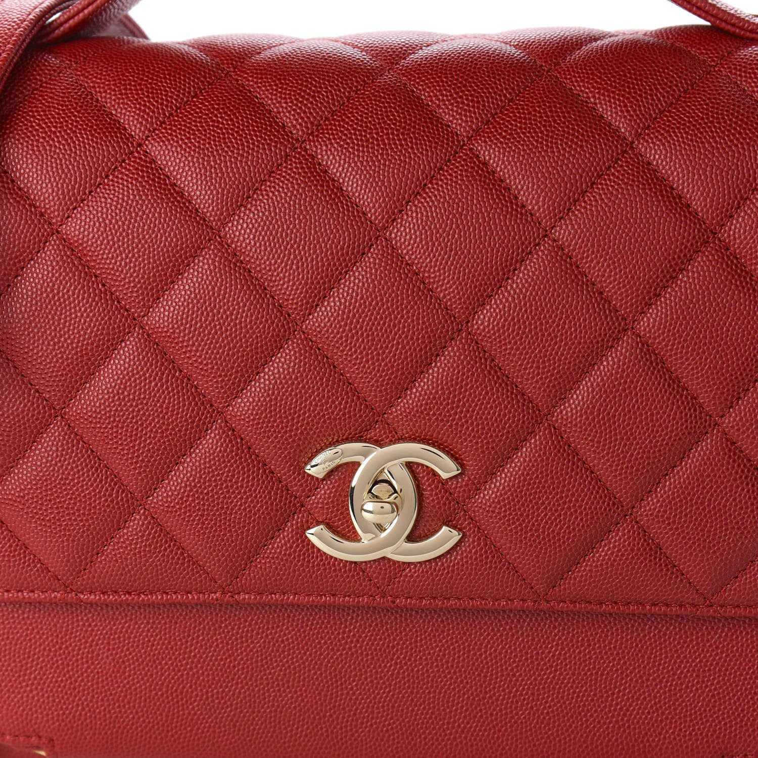 Chanel Caviar Quilted Large Business Affinity Flap Red 11 of 11