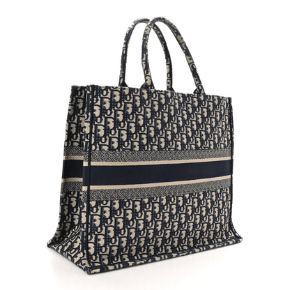 Christian Dior Oblique Large Book Tote Blue Multicolor 2 of 10