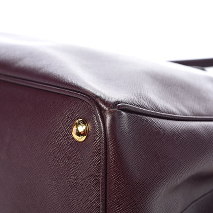 Prada Saffiano Large Galleria Double Zip Tote Granato 15 of 20