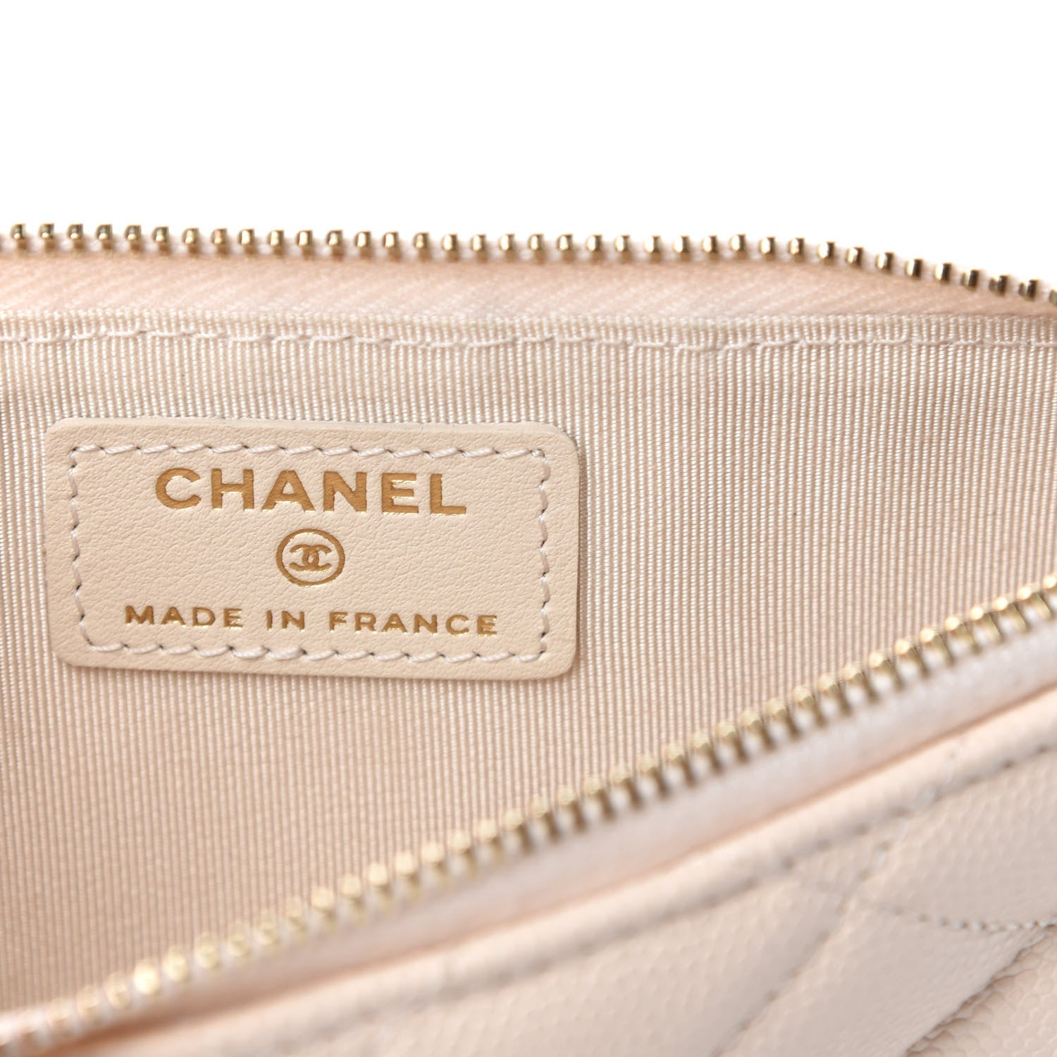 Chanel Caviar Quilted Classic iPhone Pouch Light Beige 6 of 8