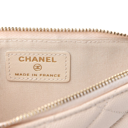 Chanel Caviar Quilted Classic iPhone Pouch Light Beige 6 of 8