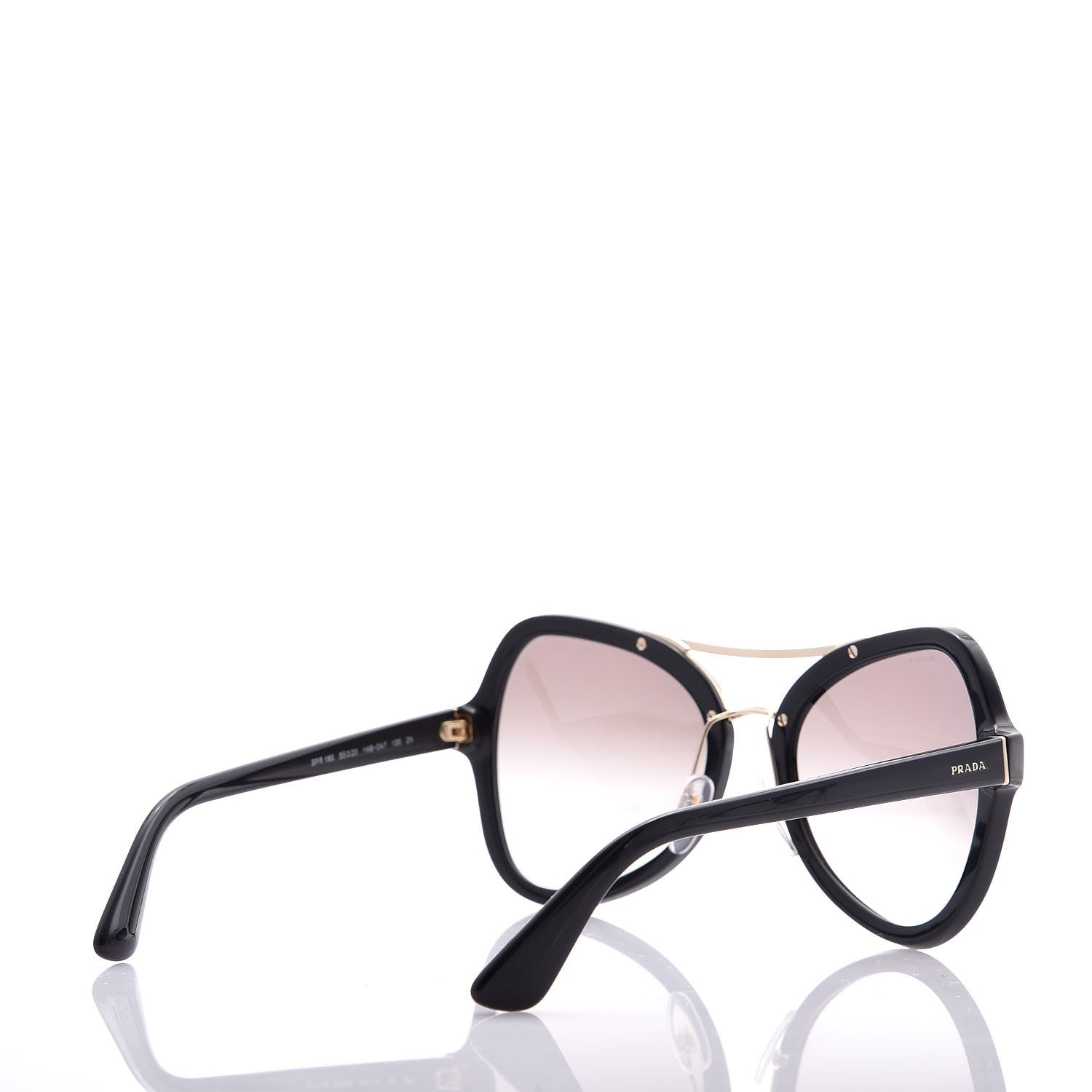 Prada Sunglasses SPR 18S Black 4 of 8