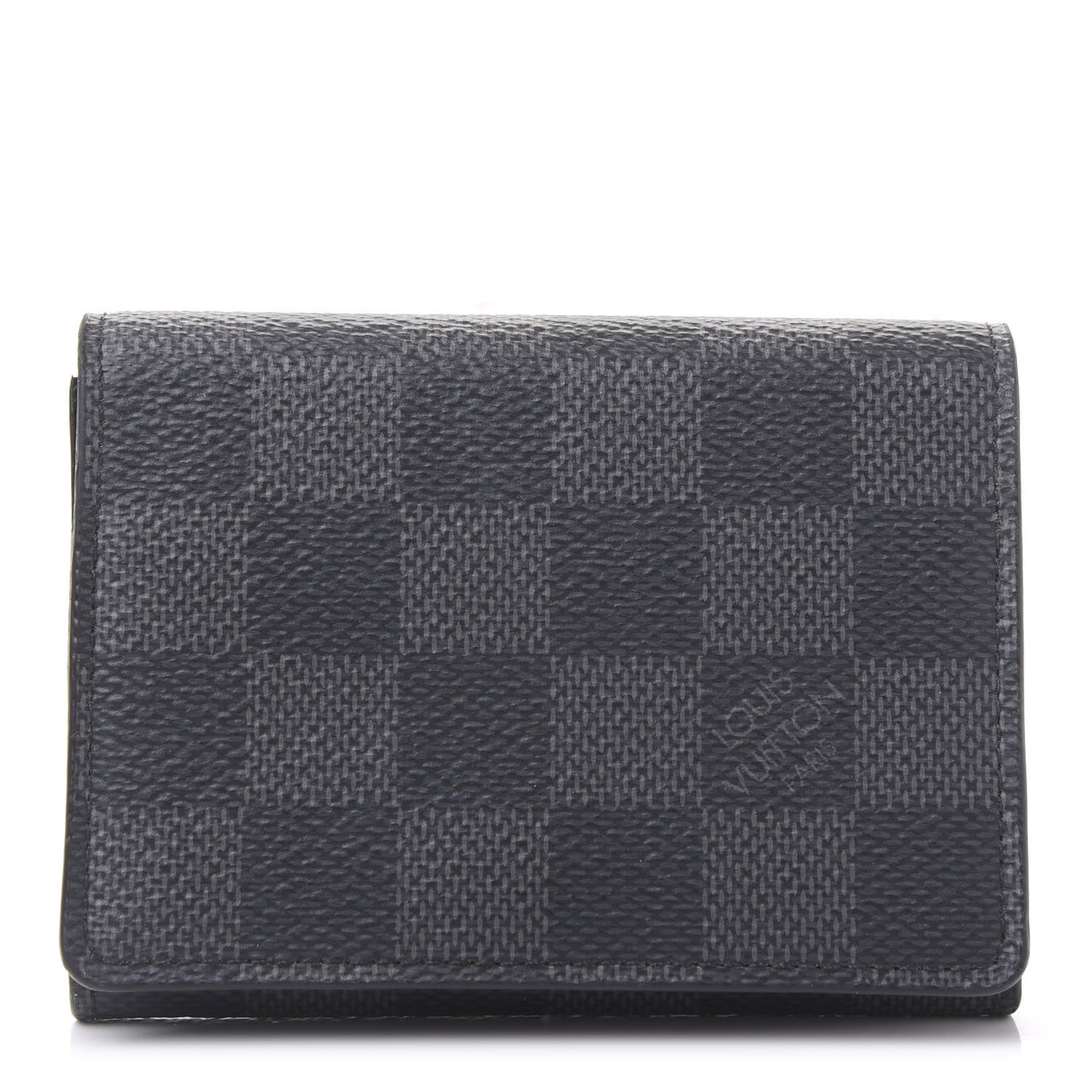 Damier Graphite Enveloppe Carte De Visite