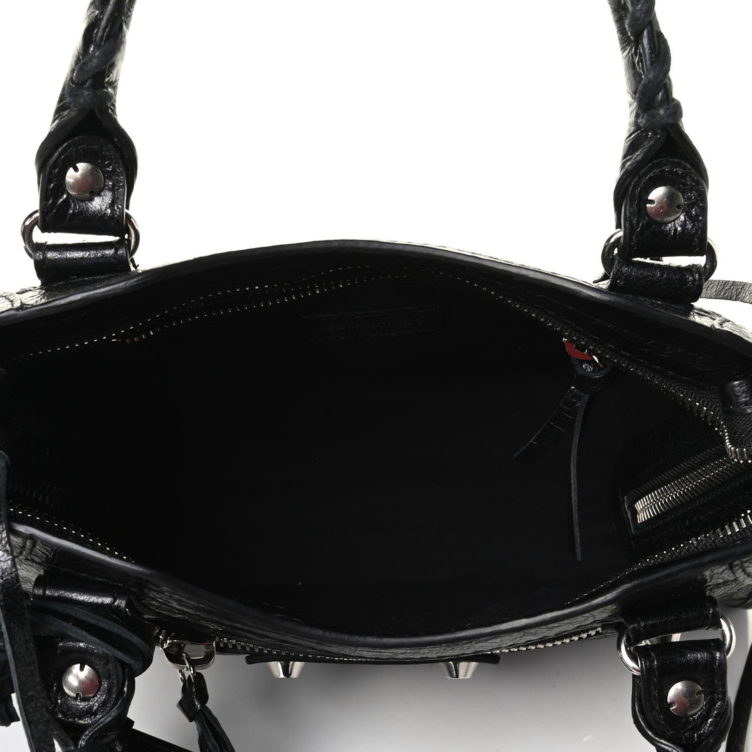 Balenciaga Agneau Classic Silver Hardware Mini City Black 4 of 7