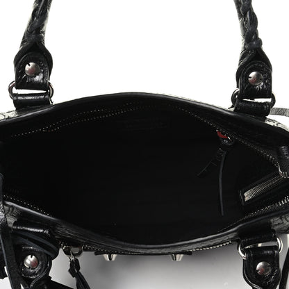 Balenciaga Agneau Classic Silver Hardware Mini City Black 4 of 7
