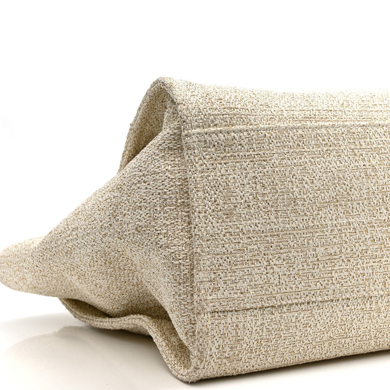 Chanel Lurex Boucle Medium Deauville Tote White 9 of 15