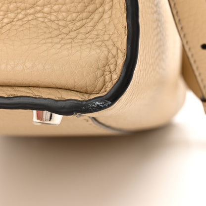 Fendi Cuoio Romano Selleria Medium Peekaboo Iconic Essentially Satchel Paglia Latte Mou 12 of 12