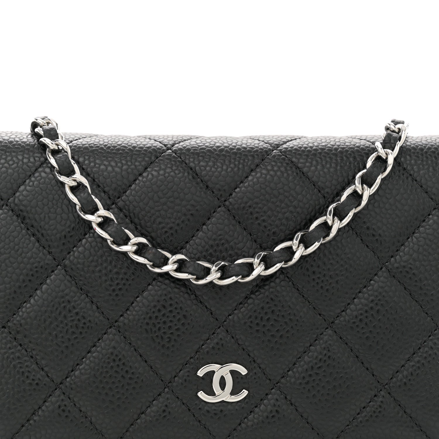 Chanel Caviar Quilted Wallet on Chain WOC Black 8 of 11