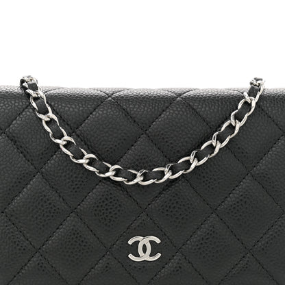Chanel Caviar Quilted Wallet on Chain WOC Black 8 of 11