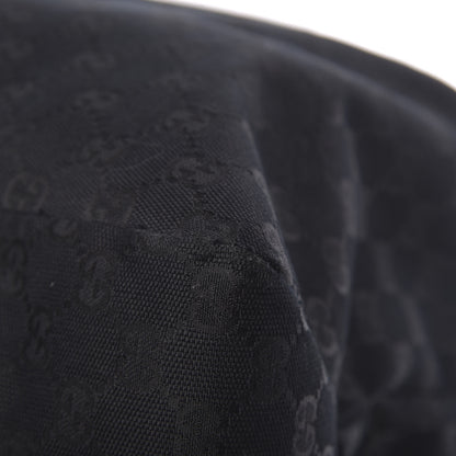 Gucci Monogram Large Zebra Horsebit Chain Hobo Black 15 of 17