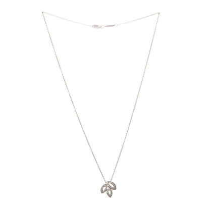 Harry Winston 18K Yellow Gold Diamond Small Lily Cluster Pendant Necklace 3 of 7