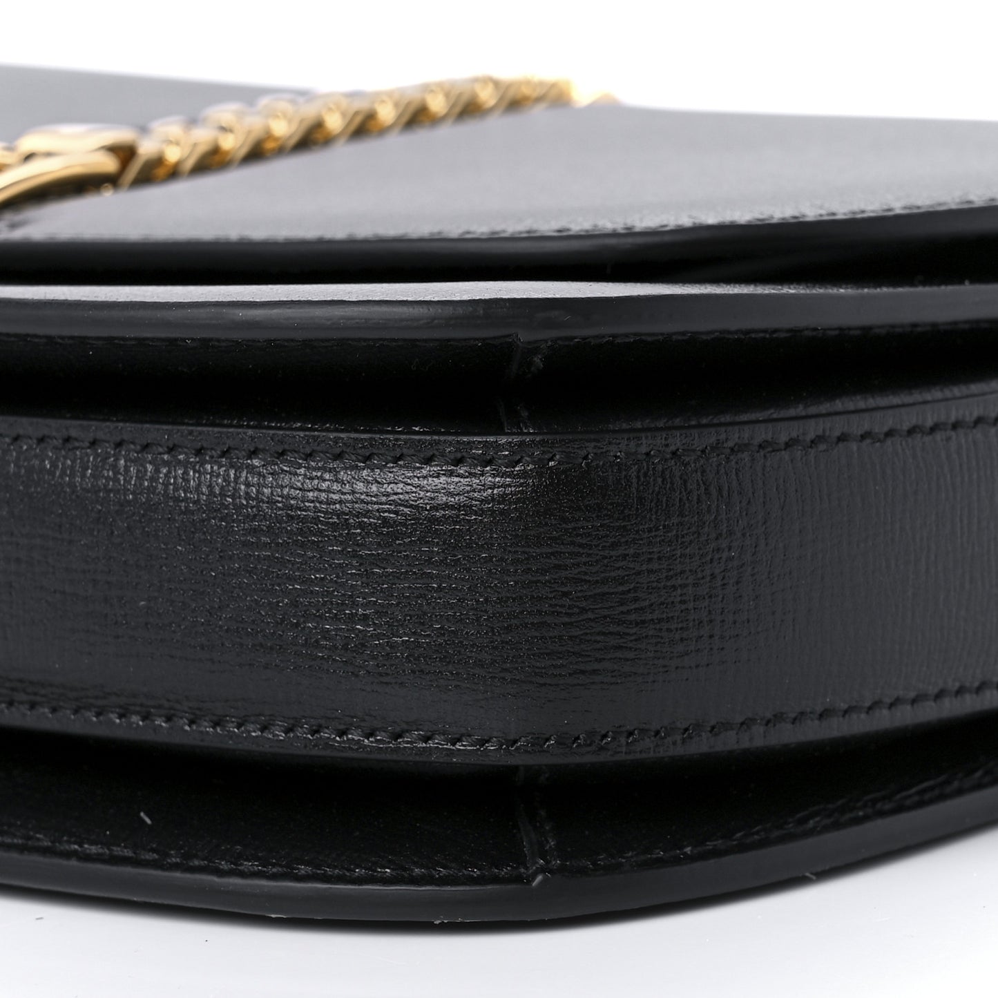 Azalea Calfskin Small Sylvie 1969 Flap Messenger Bag Black