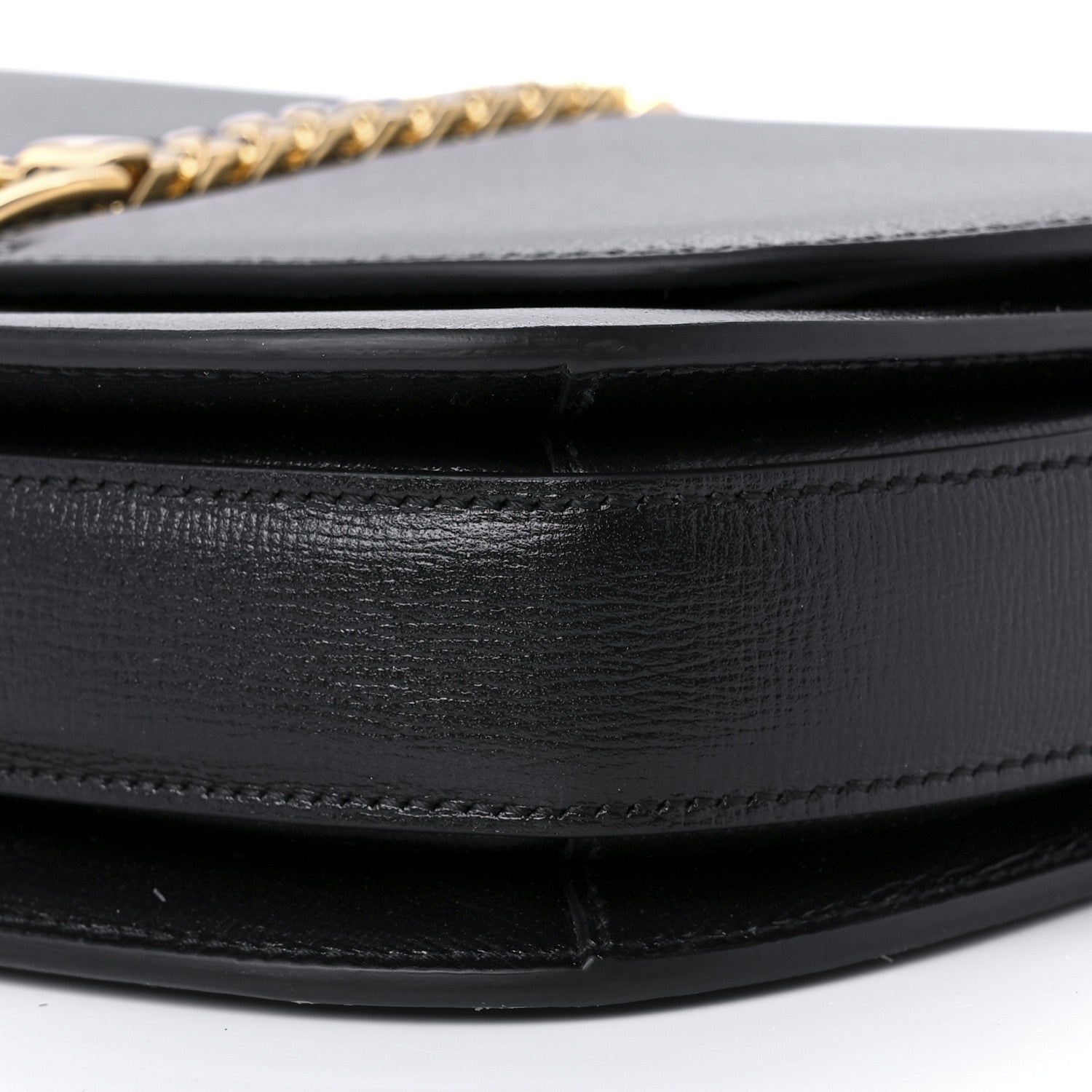 Gucci Azalea Calfskin Small Sylvie 1969 Flap Messenger Bag Black 10 of 10