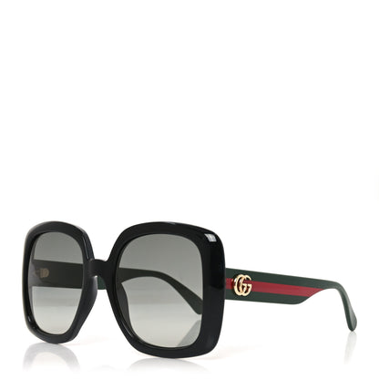 Gucci Acetate Square GG Web Sunglasses GG0713S Black 1 of 5