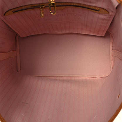 Louis Vuitton Damier Azur Neo Neverfull MM Rose Ballerine 5 of 12