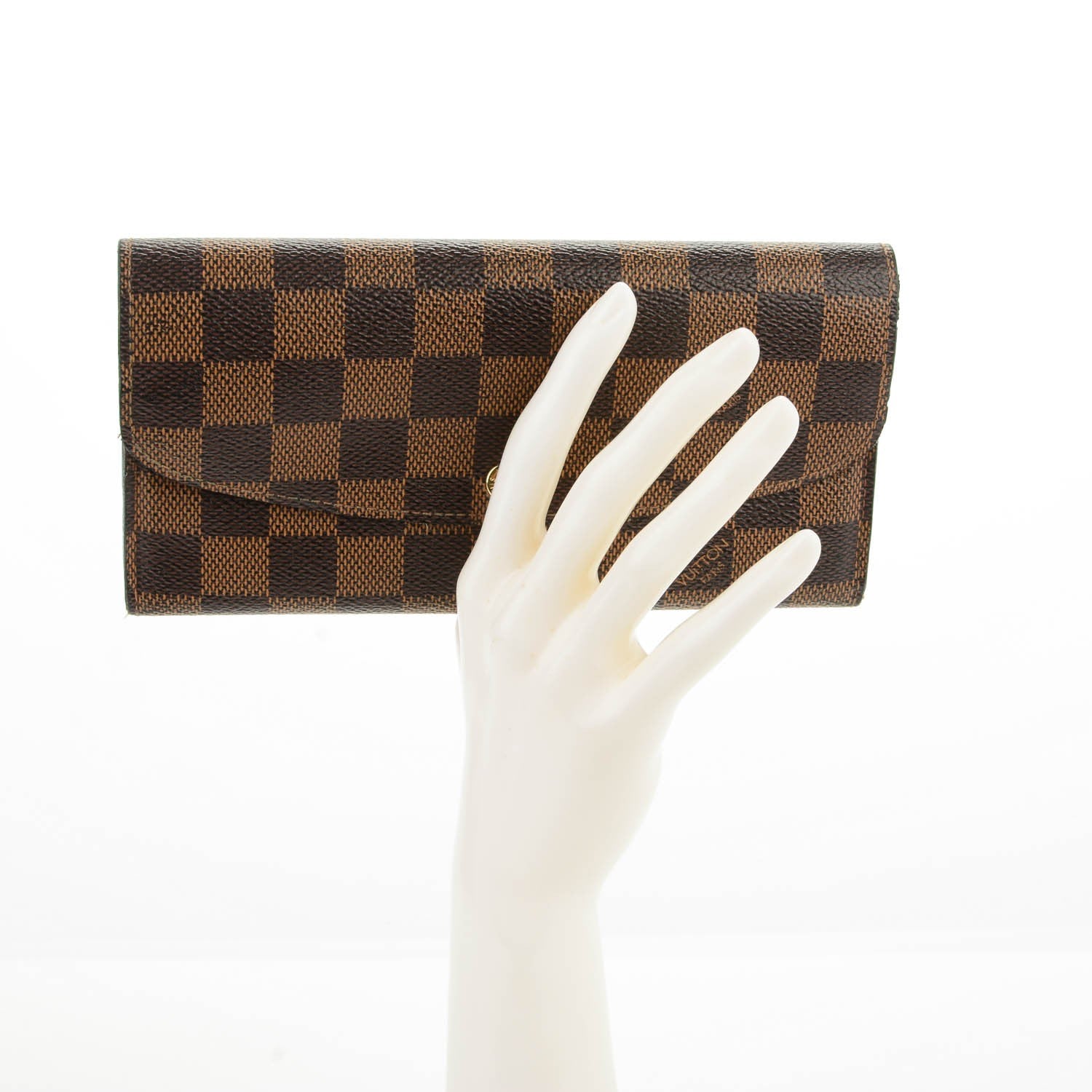 Louis Vuitton Damier Ebene Emilie Wallet 2 of 8
