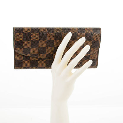 Louis Vuitton Damier Ebene Emilie Wallet 2 of 8