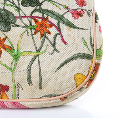 Gucci Canvas Floral Flora Small Jackie O Hobo White 12 of 19