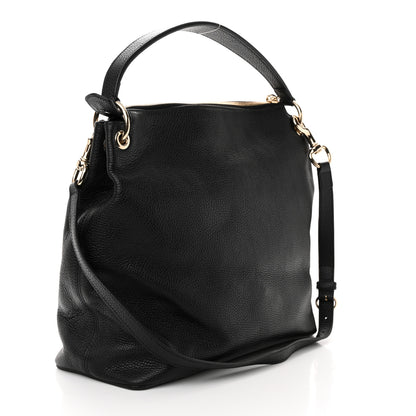 Gucci Pebbled Calfskin Large Soho Hobo Black 3 of 10