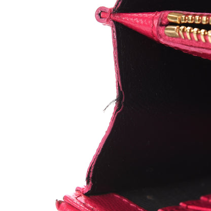 Saint Laurent Grain De Poudre Matelasse Chevron Monogram Chain Wallet Bubblegum 15 of 19