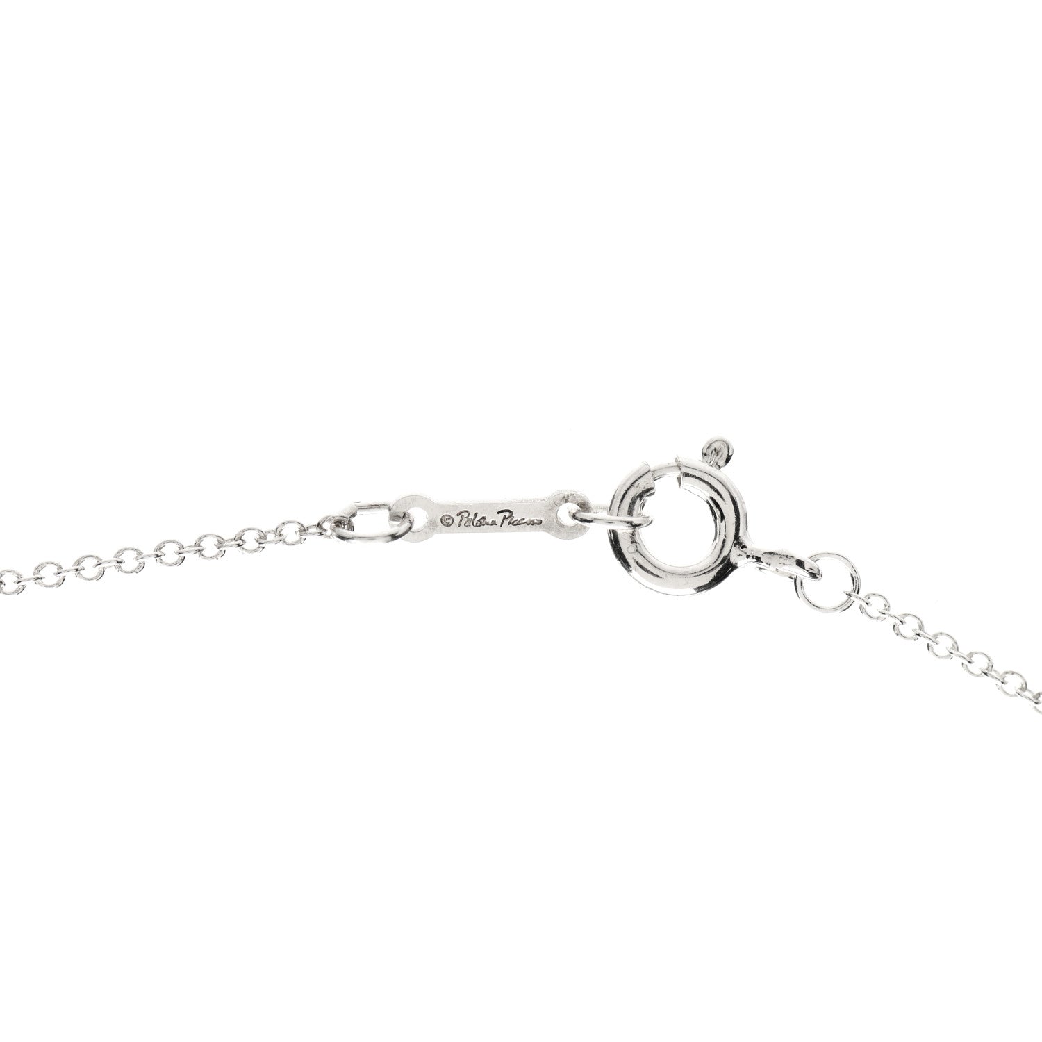 Tiffany Sterling Silver Paloma Picasso Olive Leaf Pendant Necklace 4 of 5