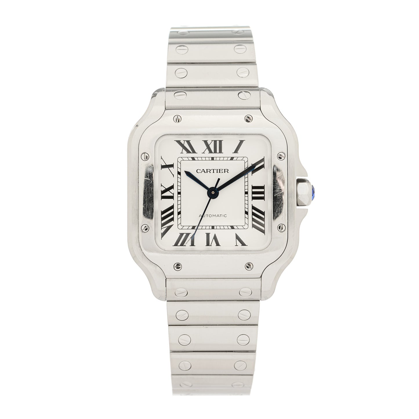 Stainless Steel 35mm Santos de Cartier Automatic Watch