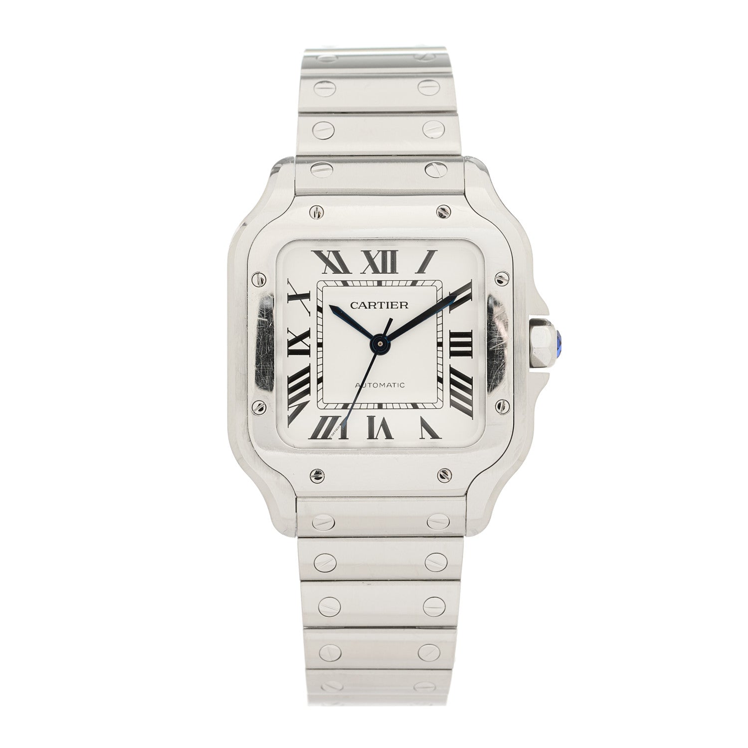 Cartier Stainless Steel 35mm Santos de Cartier Automatic Watch 1 of 5