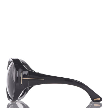 Tom Ford Ali Oversized Round Sunglasses TF0221 Black 2 of 9