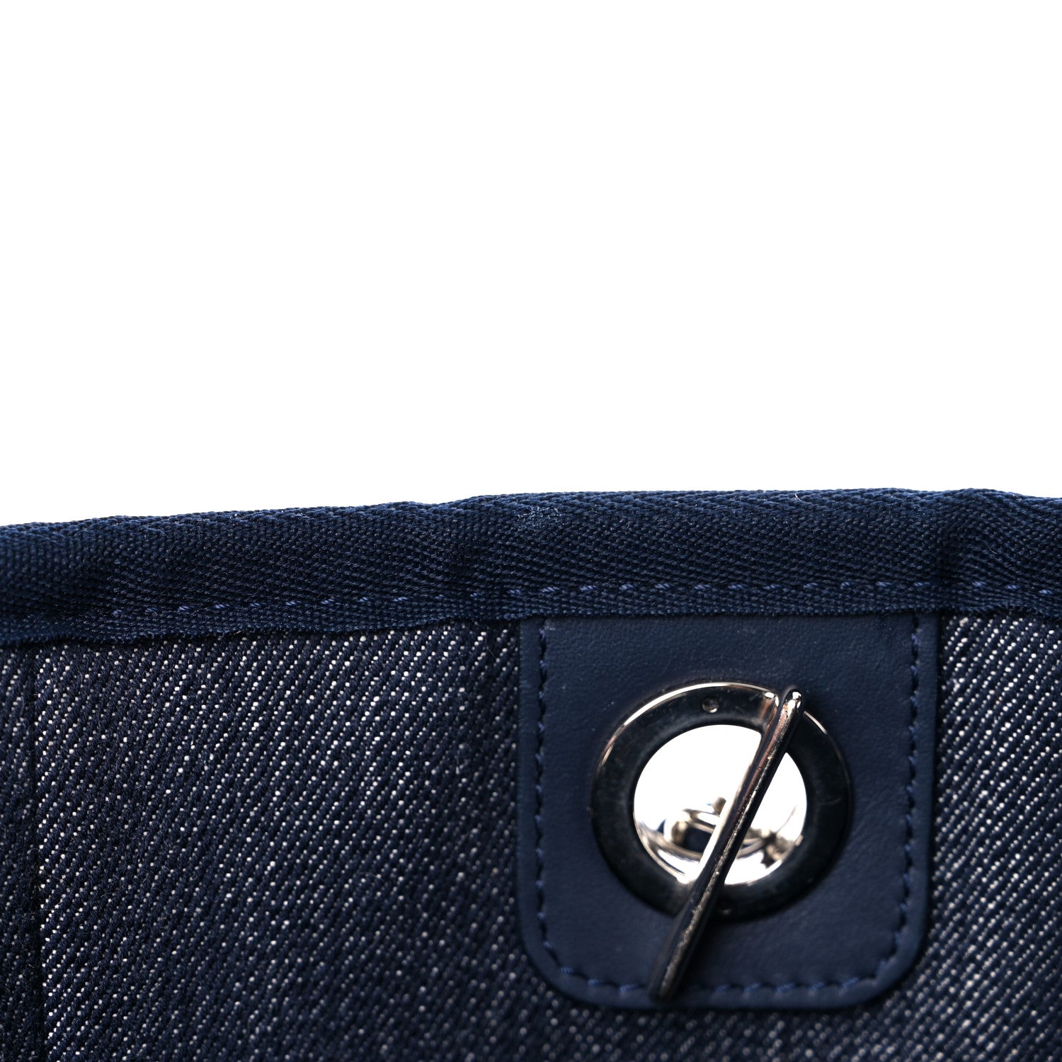 Chanel Denim Small Deauville Tote Dark Blue 14 of 14