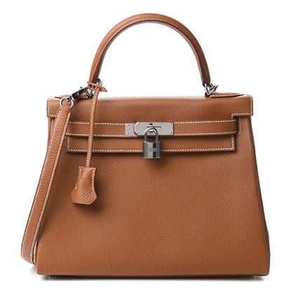 Hermes Togo Kelly Retourne 28 Gold 1 of 10
