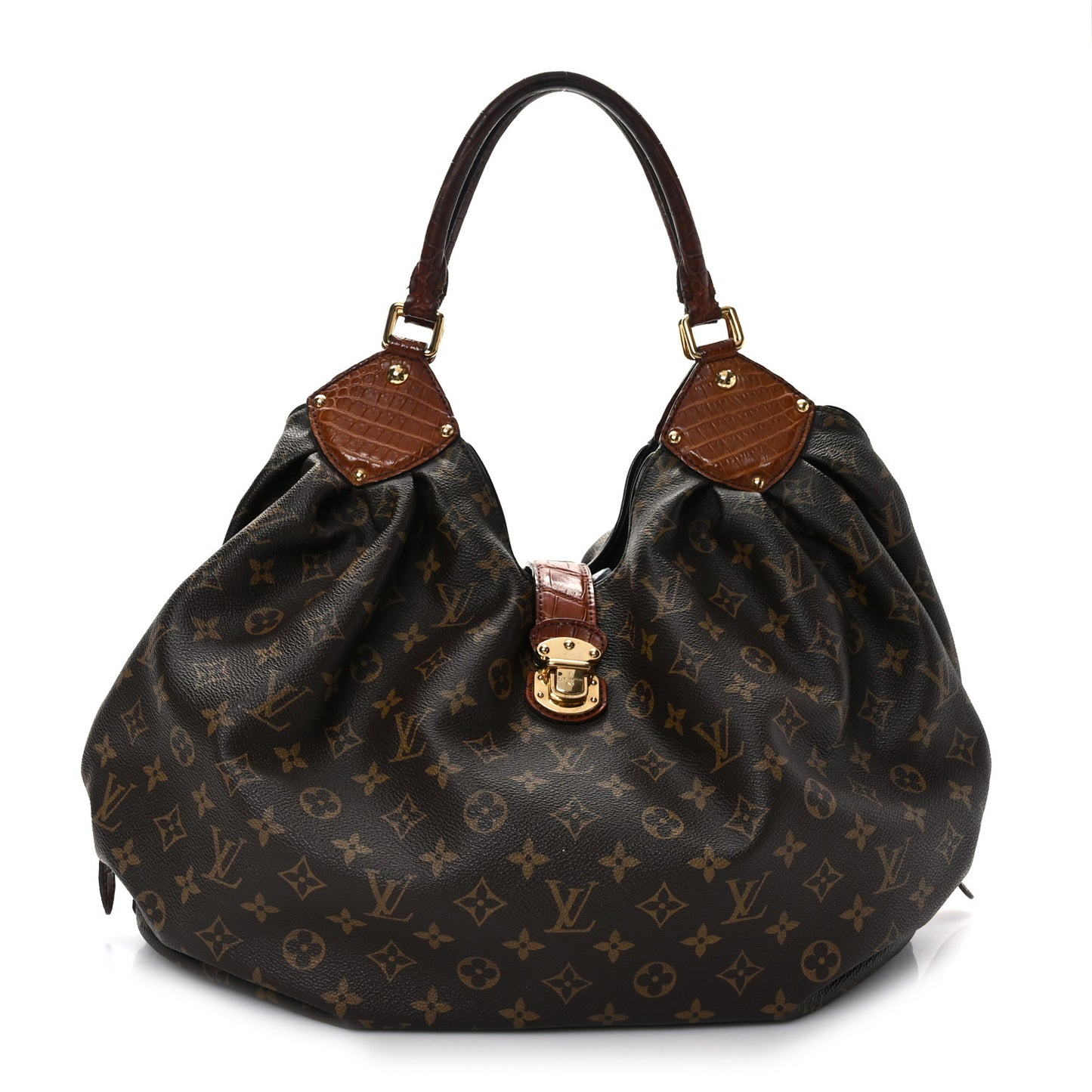 Monogram Alligator Trim Mahina XL