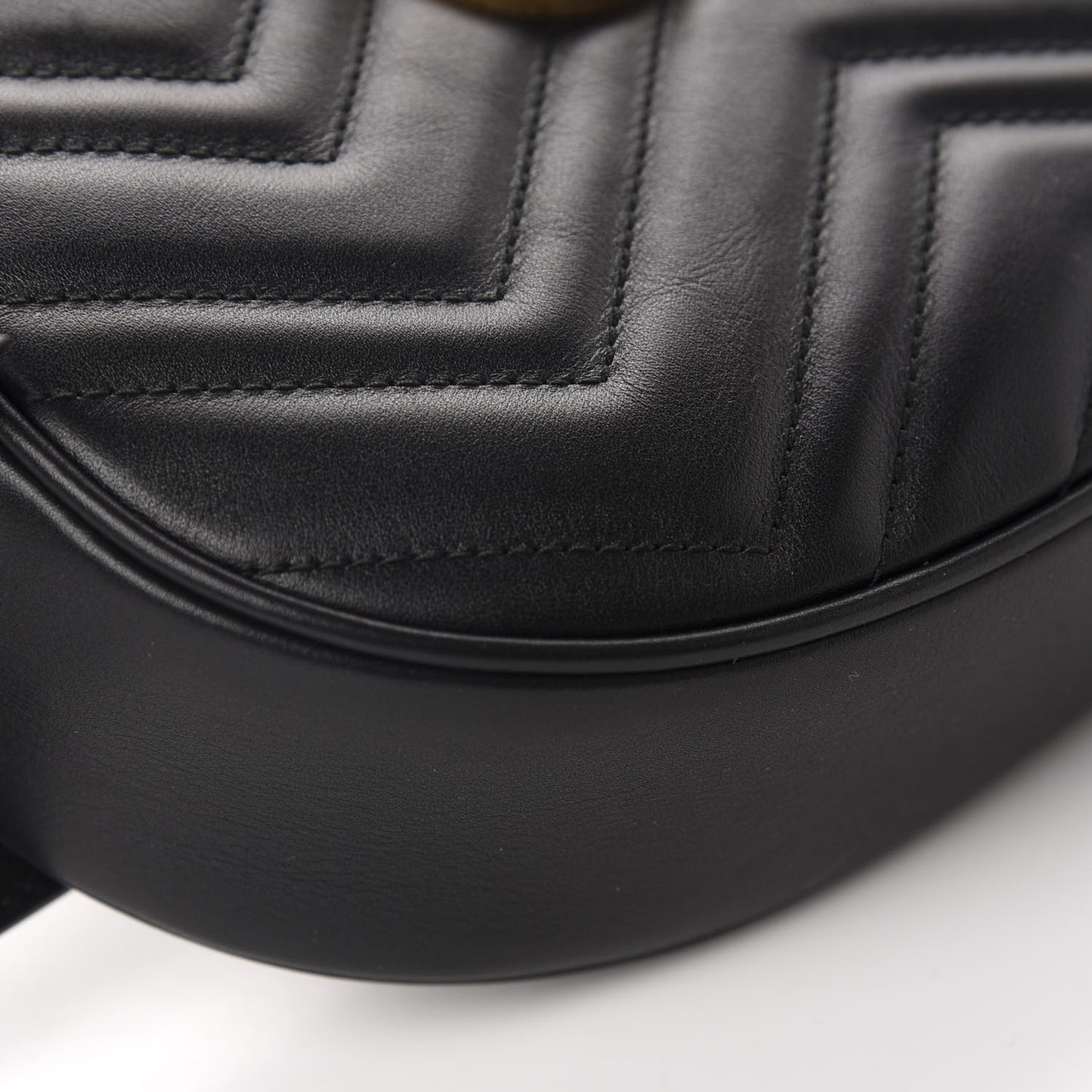 Calfskin Matelasse GG Marmont Belt Bag 75 30 Black