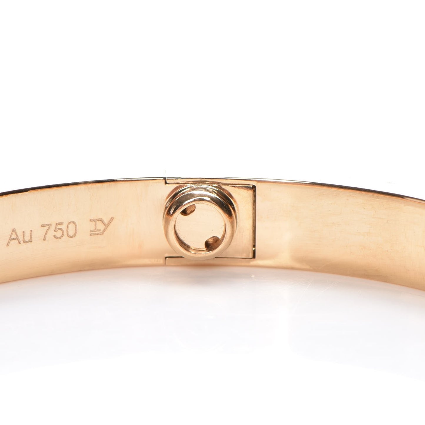 18K Yellow Gold LOVE Bracelet 17