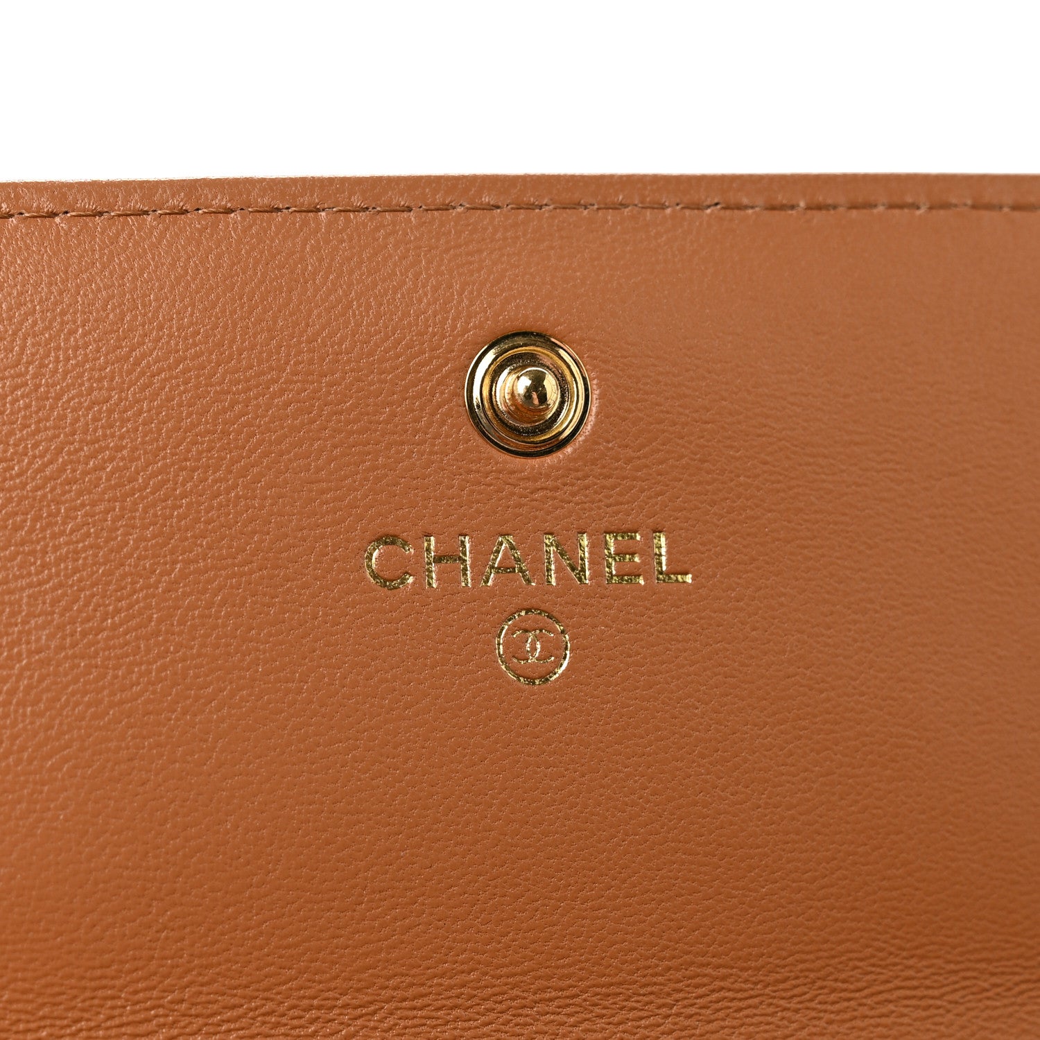 Chanel Lambskin Quilted Chanel 19 Flap Wallet Brown 6 of 10