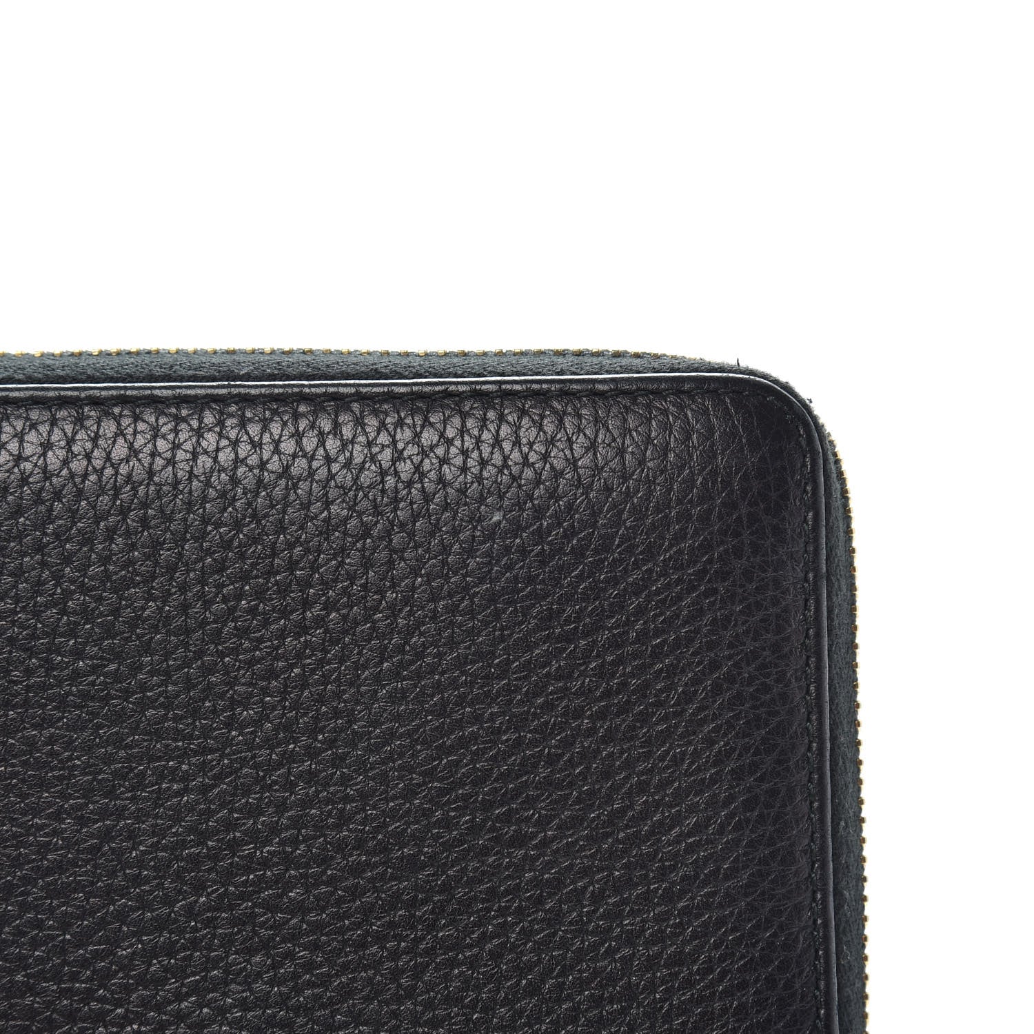Gucci Pebbled Calfskin Soho Zip Around Wallet Black 10 of 13