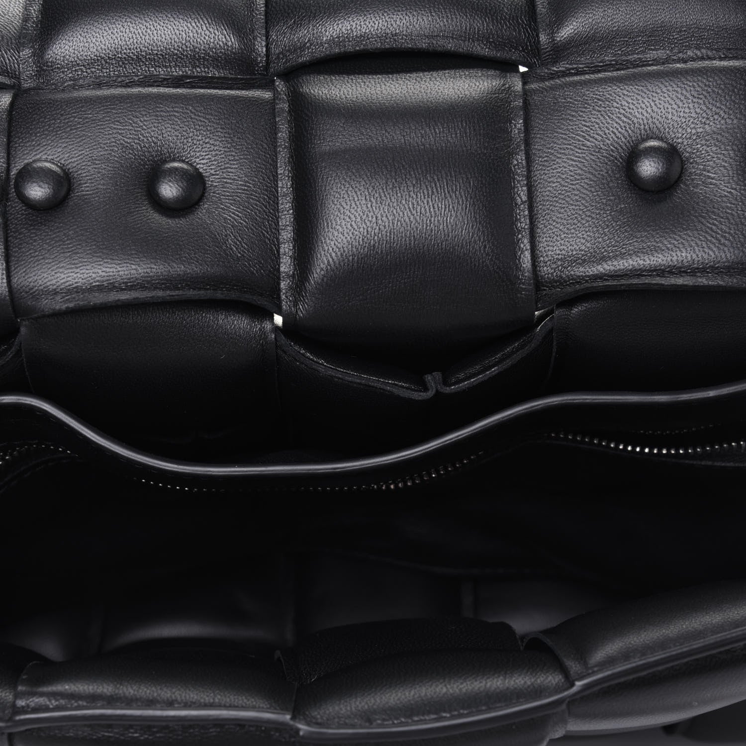 Bottega Veneta Lambskin Maxi Intreccio Padded Chain Cassette Crossbody Bag Black 6 of 14