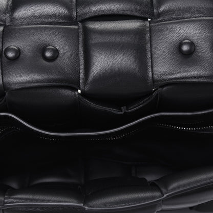 Bottega Veneta Lambskin Maxi Intreccio Padded Chain Cassette Crossbody Bag Black 6 of 14