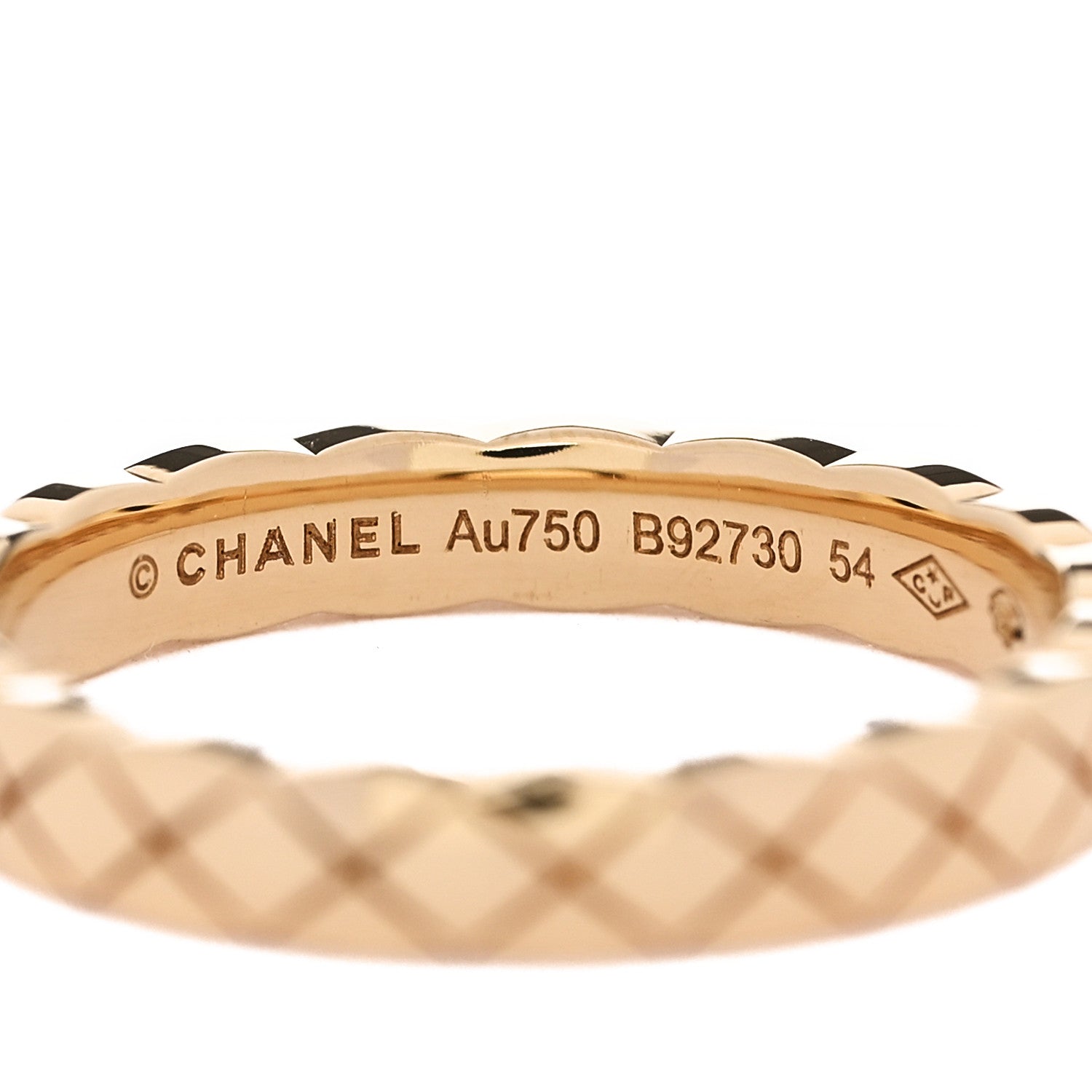 Chanel 18K Yellow Gold Mini Coco Crush Ring 54 6.75 4 of 5