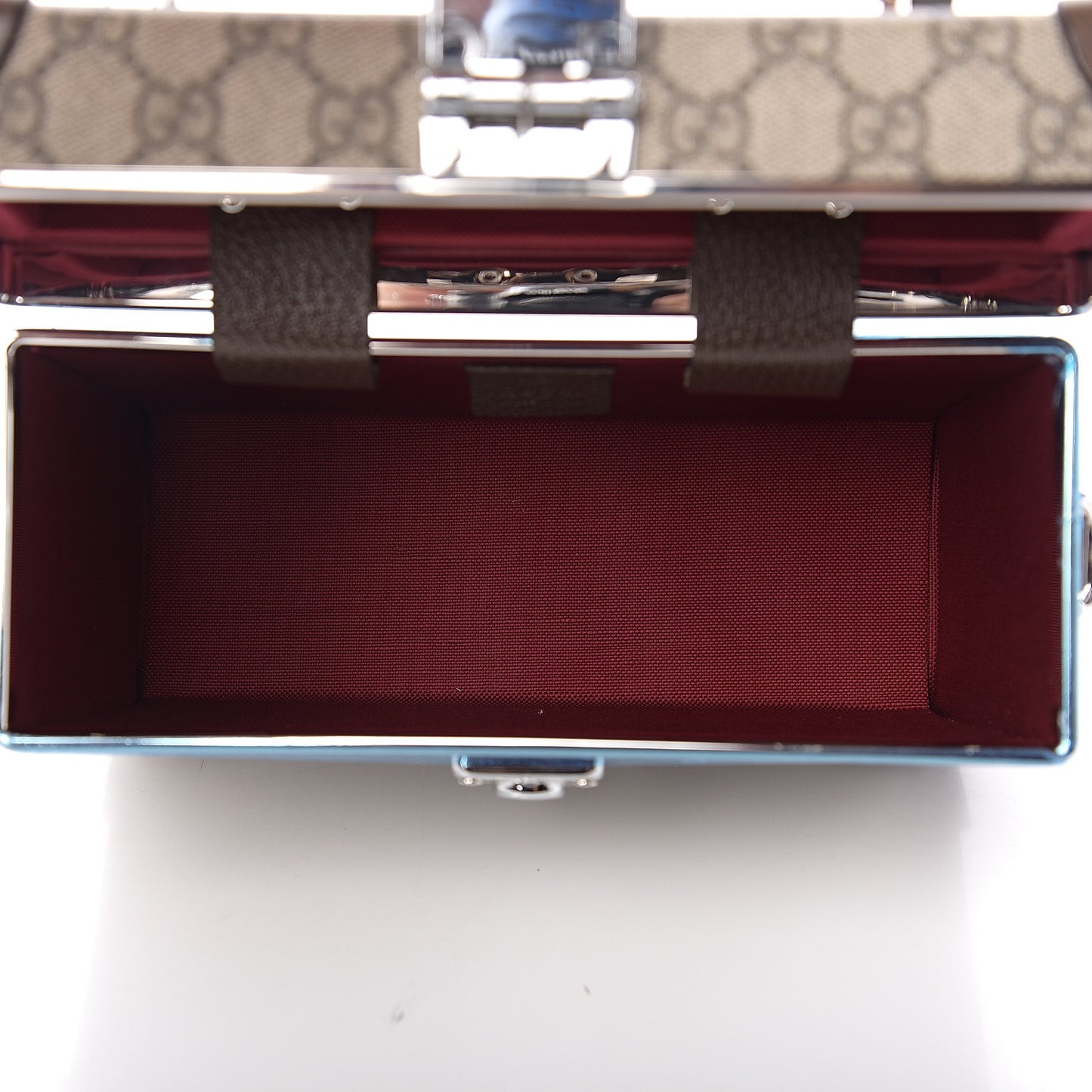GG Supreme Monogram Globe-Trotter Beauty Case Brown